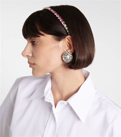 miu miu crystal headband